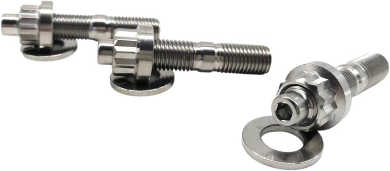 Titanium M8x1.25x65mm Titanium Exhaust Manifold Stud Kit Original GR5 Titanium Bolt Kit 12 PCS/Set - Image 4